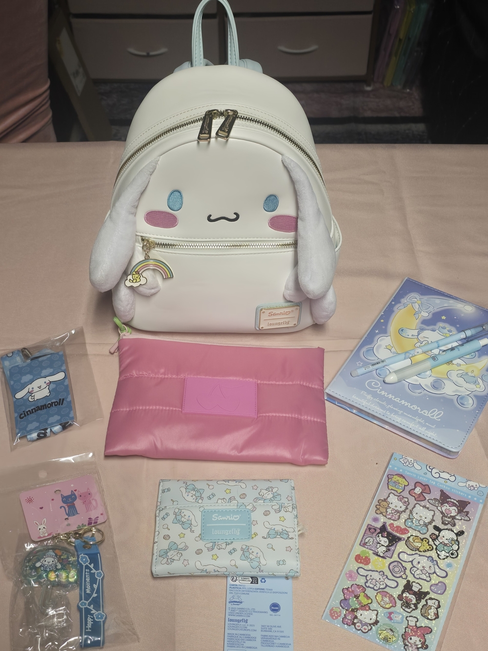 Kawaii Sanrio Cinnamoroll Huge Bundle Set – Loungefly Backpack & More!
